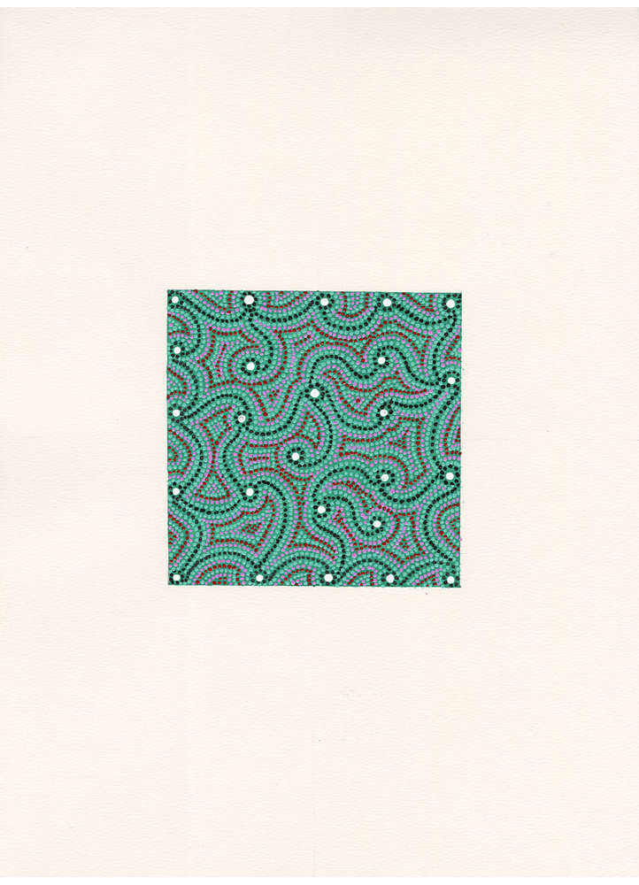 Rhythmic Repetition vibrant  Art Work Rug
